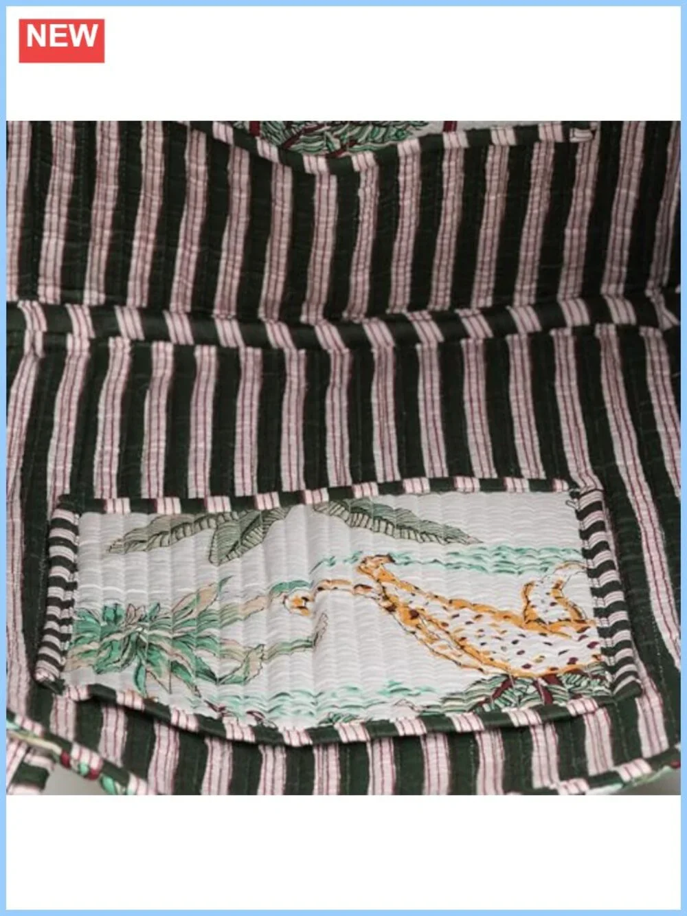 Ethnic Printed Cotton Tote Bag Handmade Shoulder Shopping Bag Boho Hippie